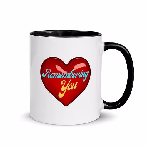 Remembering You Mug with Color Inside